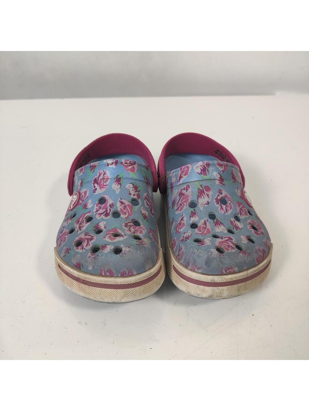 Crocs Floral Clogs Kids Casual Summer Comfort Size 8 / 9